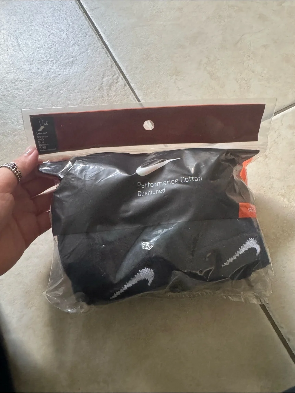 Lot of 2 NWT Nike Performance Cotton Cushioned Low Cut Socks